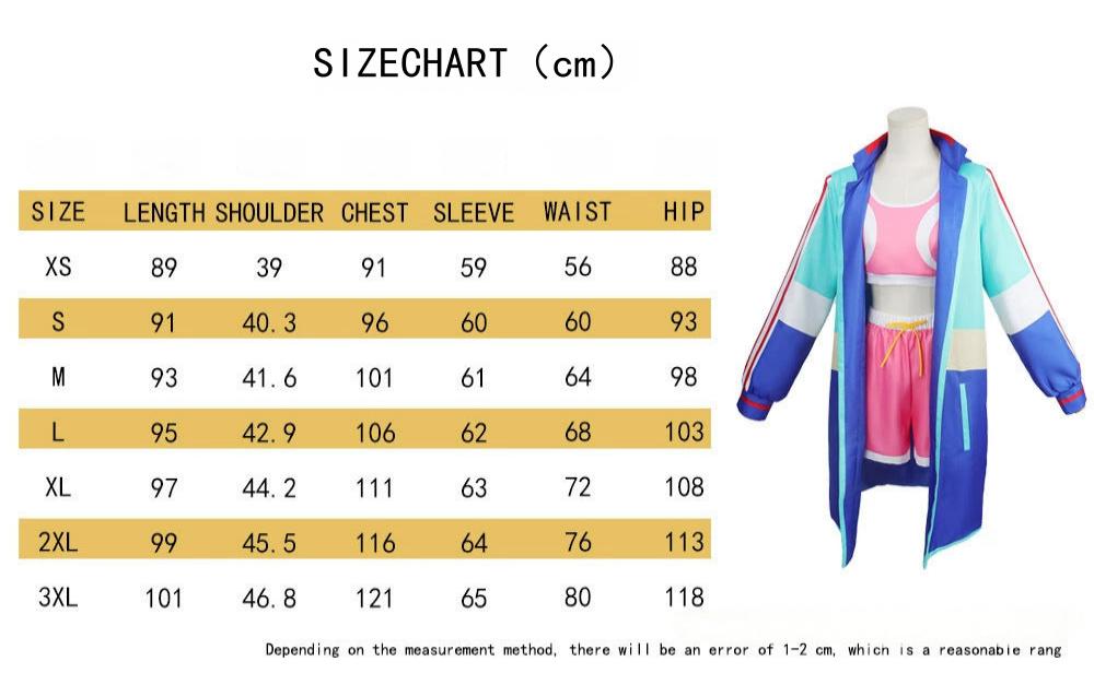 Cosplay costumes for the new anime Zom 100: Bucket List of the Dead, including sportswear sets for Mikazuki Shizuka and Tendou Akira