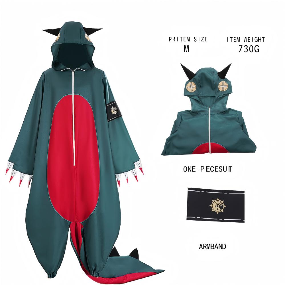 Gachiakuta Dragon Onesie Cosplay Costume – Anime Kigurumi Pajama Outfit